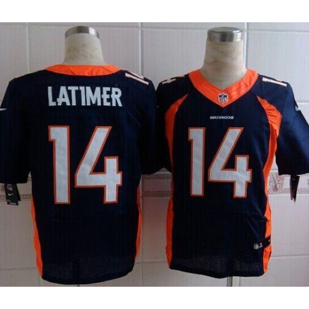 Broncos #14 Cody Latimer Navy Blue Alternate Men's Stitched NFL New Elite Jersey