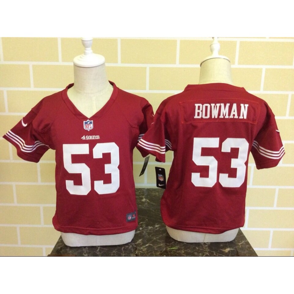 ToddlerSan Francisco 49ers #53 NaVorro Bowman Red Stitched NFL Jersey