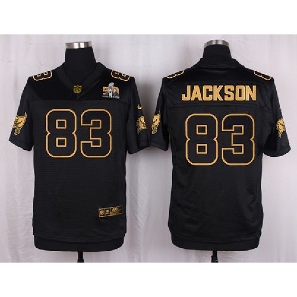 Buccaneers #83 Vincent Jackson Black Men's Stitched NFL Elite Pro Line Gold Collection Jersey