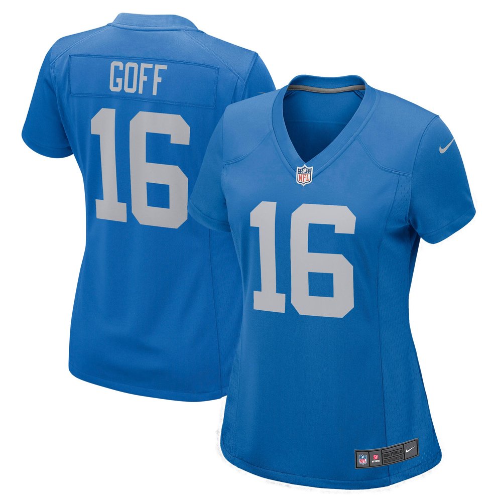 Women's Detroit Lions #16 Jared GoffBlue Game Player Jersey