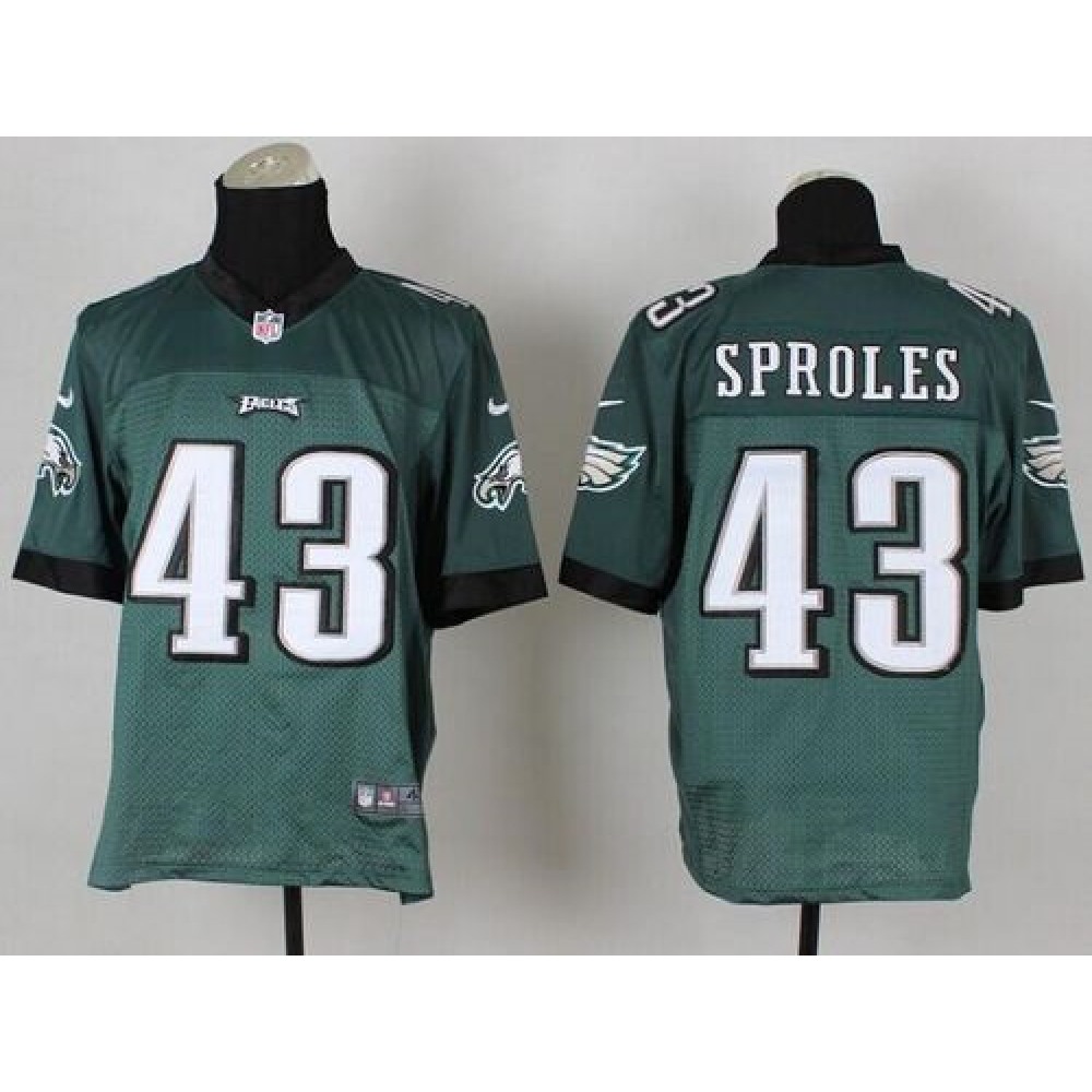 Eagles #43 Darren Sproles Midnight Green Team Color Men's Stitched NFL Elite Jersey
