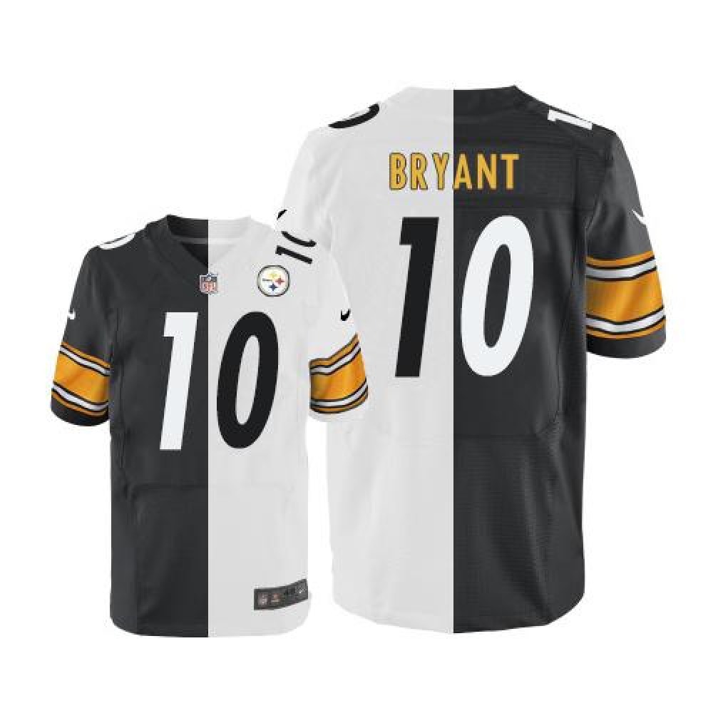 Steelers #10 Martavis Bryant White/Black Men's Stitched NFL Elite Split Jersey