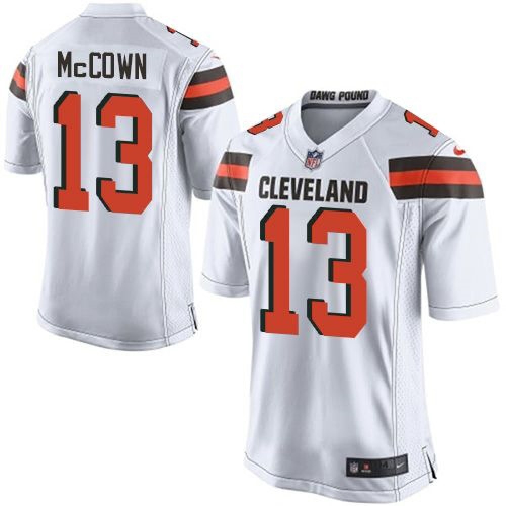 Browns #13 Josh McCown White Youth Stitched NFL New Elite Jersey