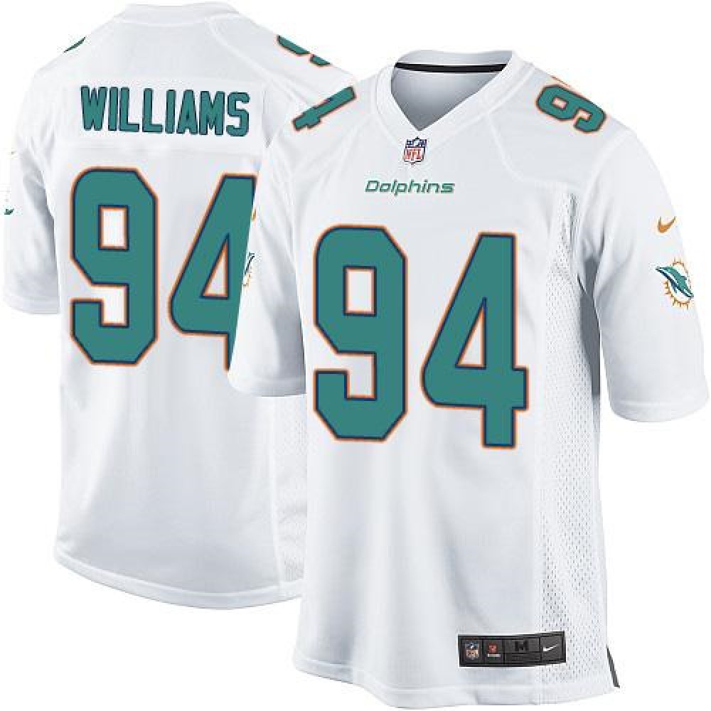 Dolphins #94 Mario Williams White Youth Stitched NFL Elite Jersey