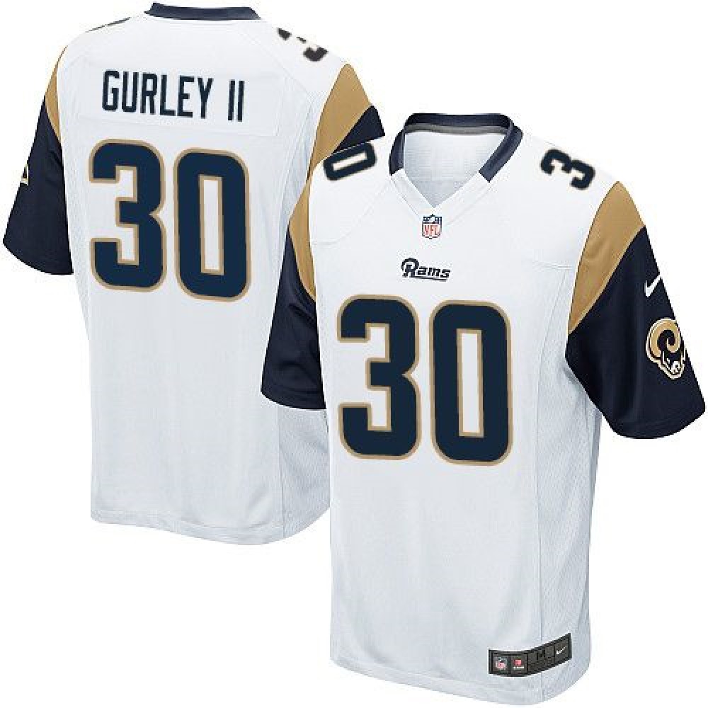 Rams #30 Todd Gurley II White Youth Stitched NFL Elite Jersey
