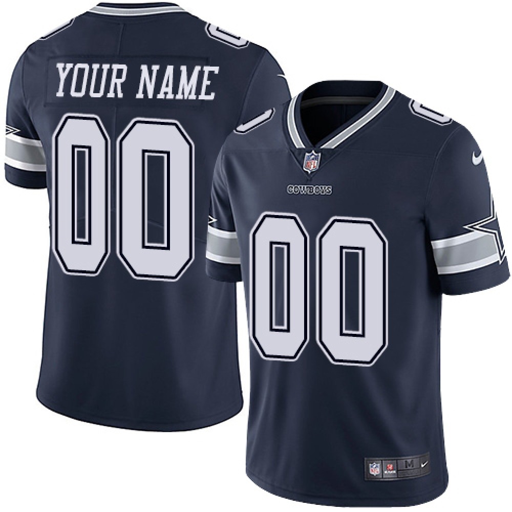 Youth Dallas Cowboys ACTIVE PLAYER Custom Navy Vapor Untouchable Limited Stitched Jersey