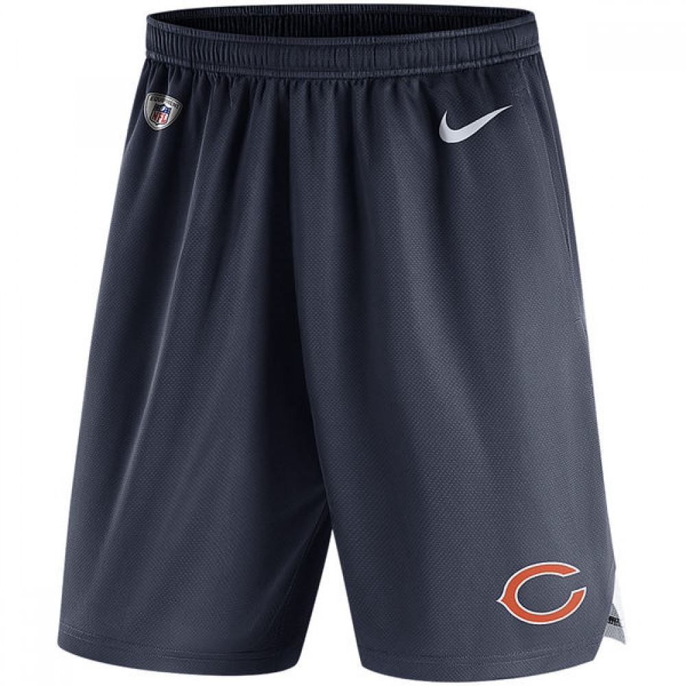 Men's Chicago BearsNavy Knit Performance Shorts