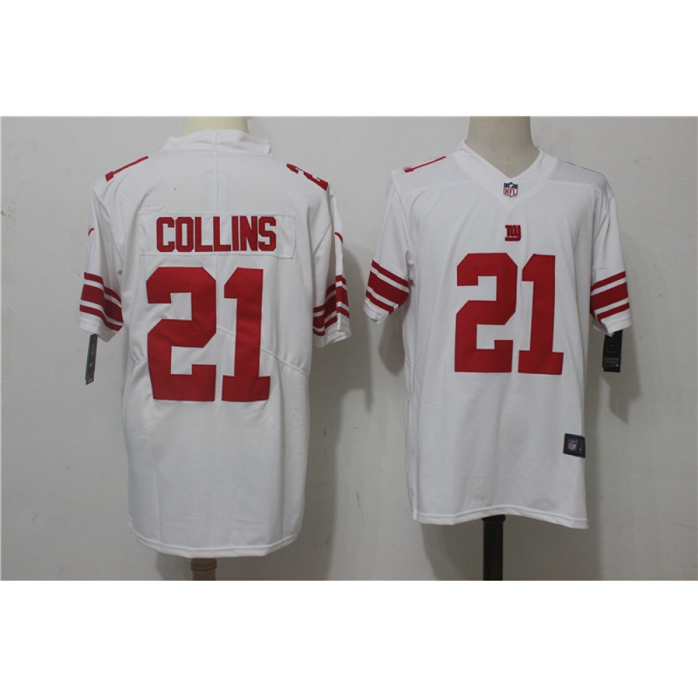 Men'sNew York Giants #21 Landon Collins White Stitched NFL Vapor Untouchable Limited Jersey