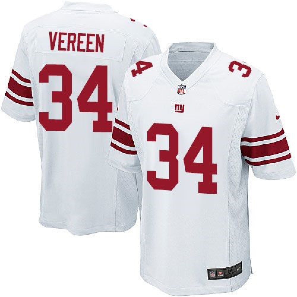 Giants #34 Shane Vereen White Color Youth Stitched NFL Elite Jersey