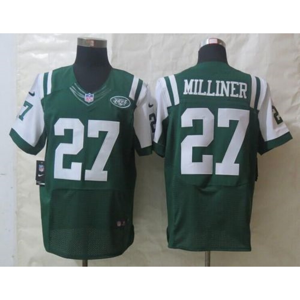Jets #27 Dee Milliner Green Team Color Men's Stitched NFL Elite Jersey