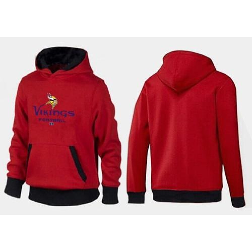 Minnesota Vikings Critical Victory Pullover Hoodie Red & Black