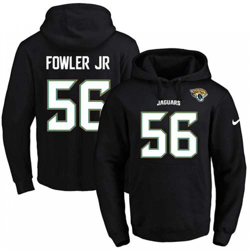 Jaguars #56 Dante Fowler Jr Black Name & Number Pullover NFL Hoodie