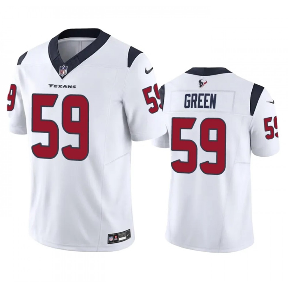Men's Houston Texans #59 Kenyon Green White 2023 F.U.S.E Vapor Untouchable Stitched Football Jersey