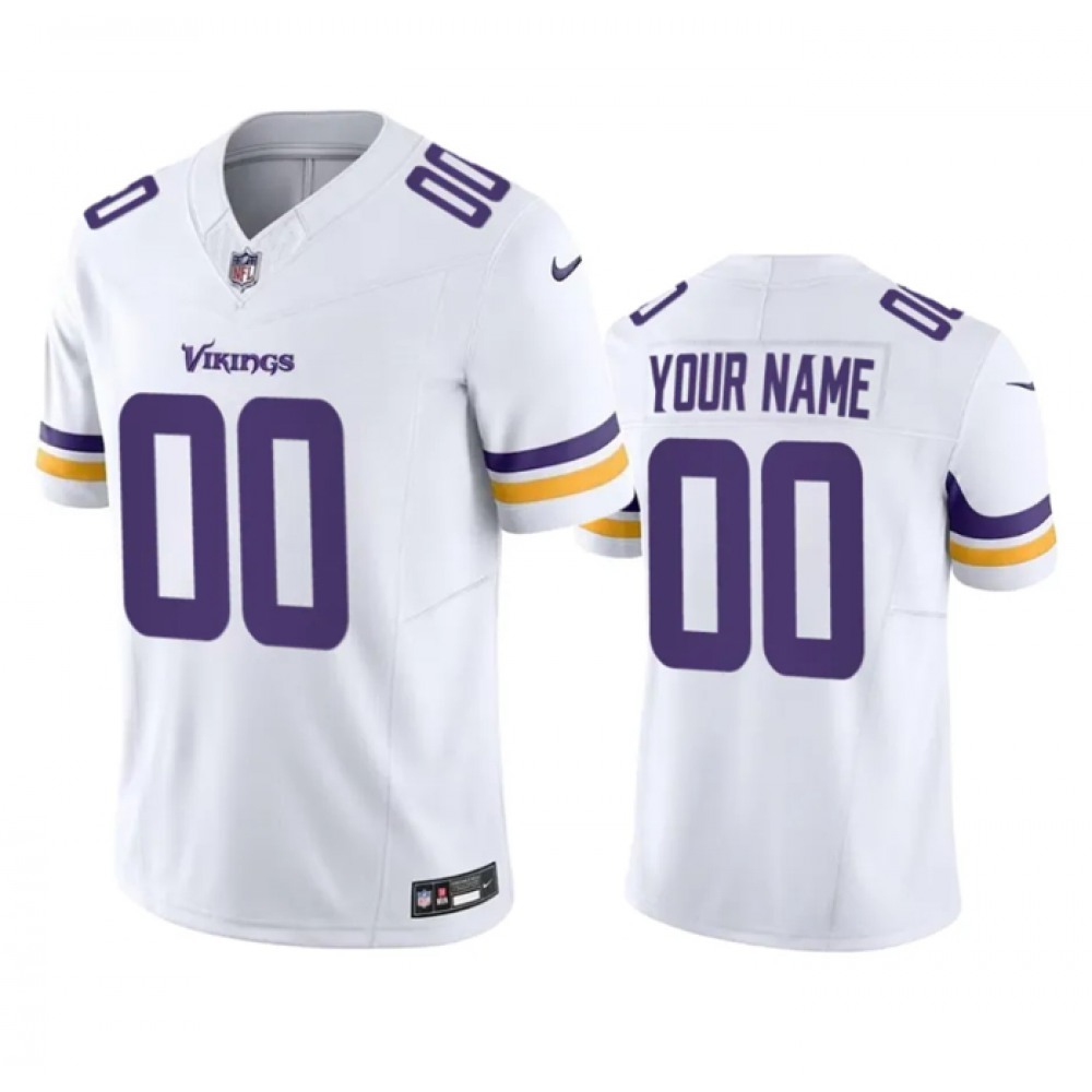 Men's Minnesota Vikings Active Player Custom White 2023 F.U.S.E.Vapor Untouchable Stitched Jersey