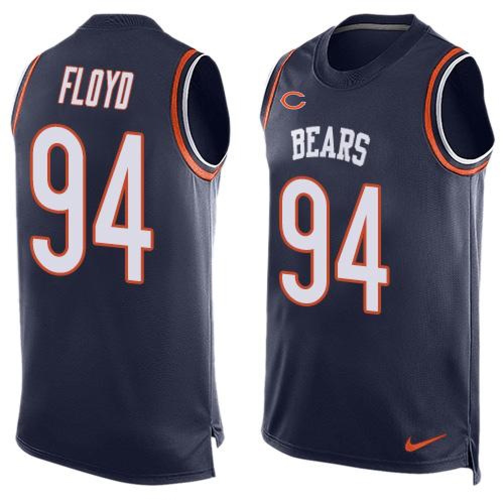 Bears #94 Leonard Floyd Navy Blue Team Color Men's Stitched NFL Limited Tank Top Jersey