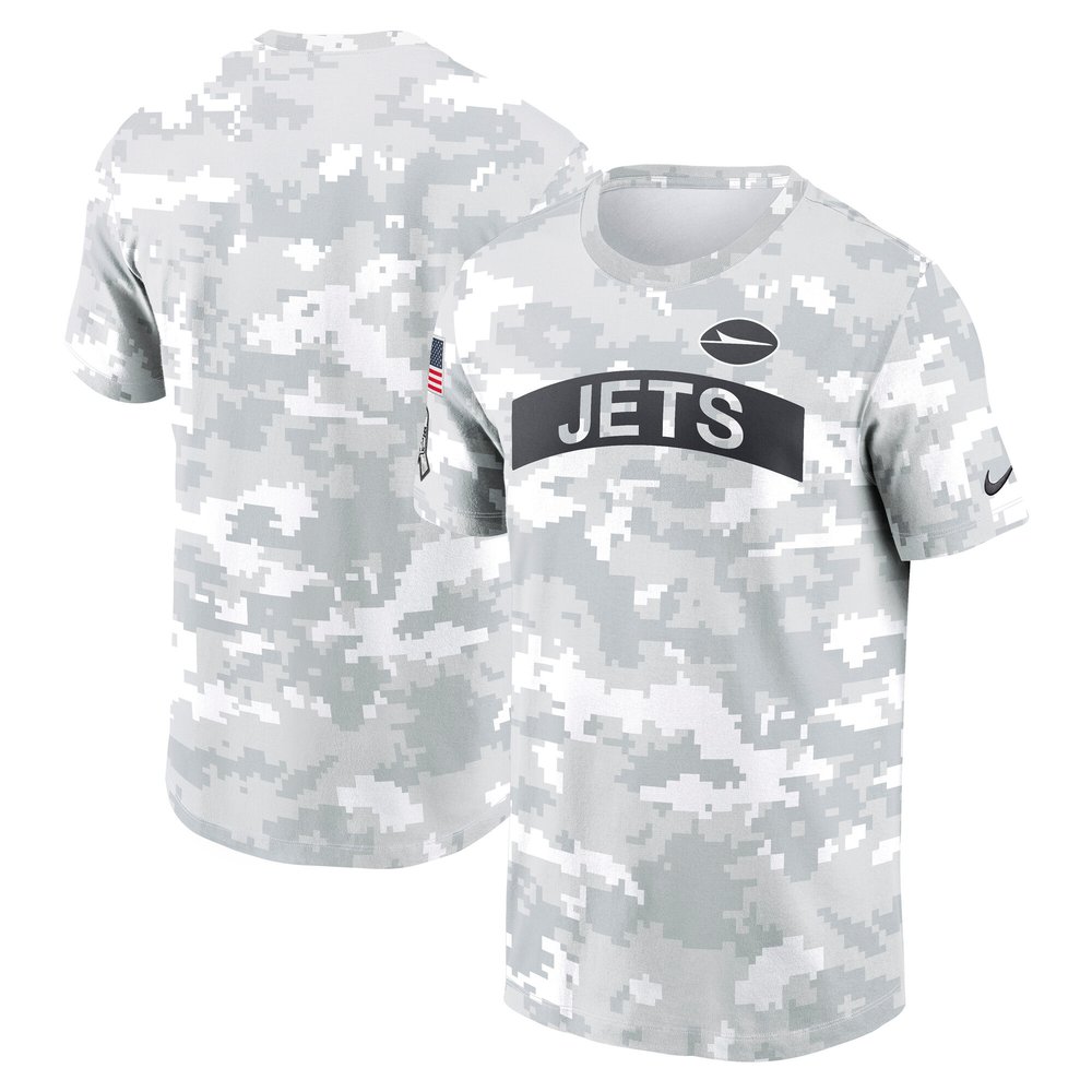 Men's New York JetsArctic Camo 2024 Salute To Service Performance T-Shirt
