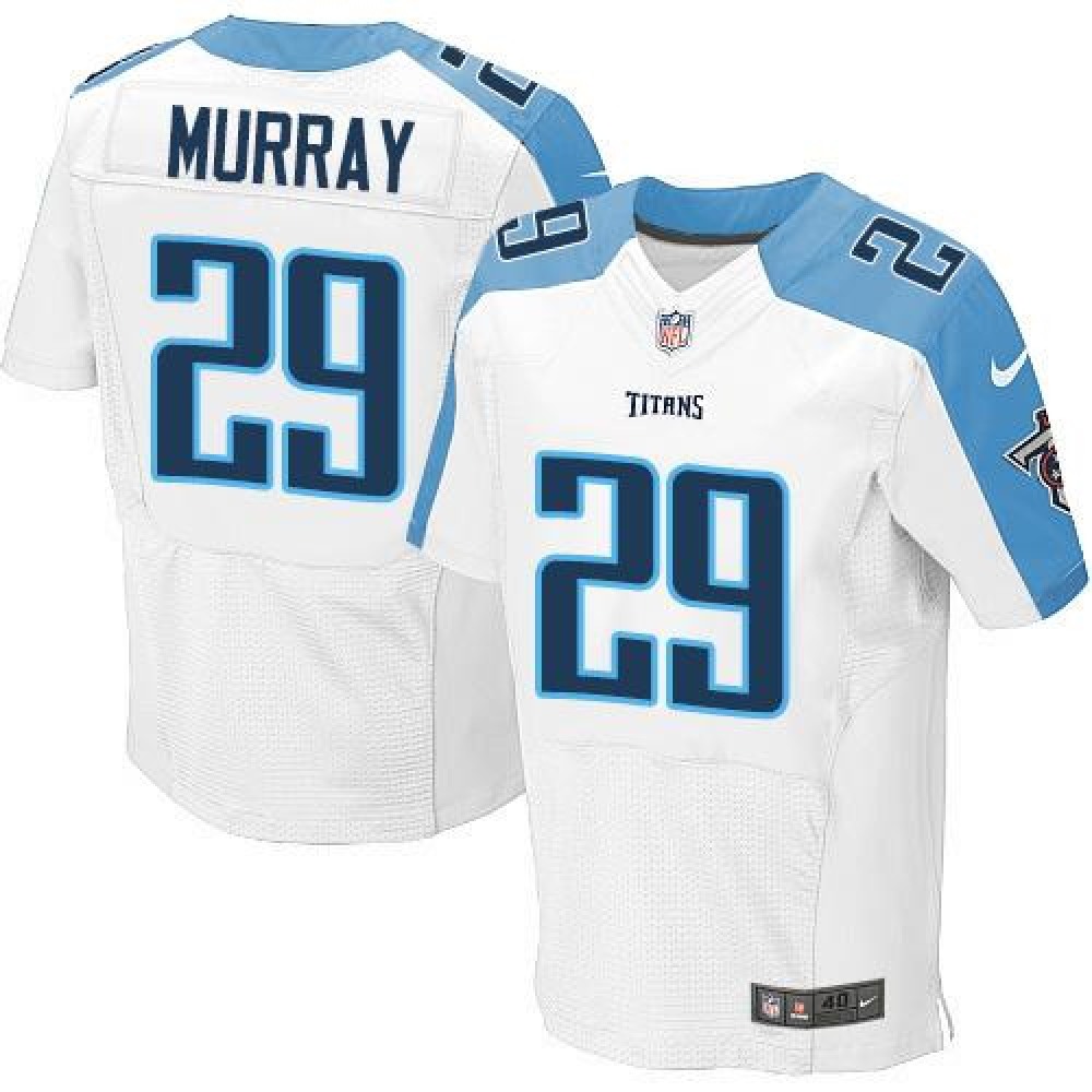 Titans #29 DeMarco Murray White Men's Stitched NFL Elite Jersey