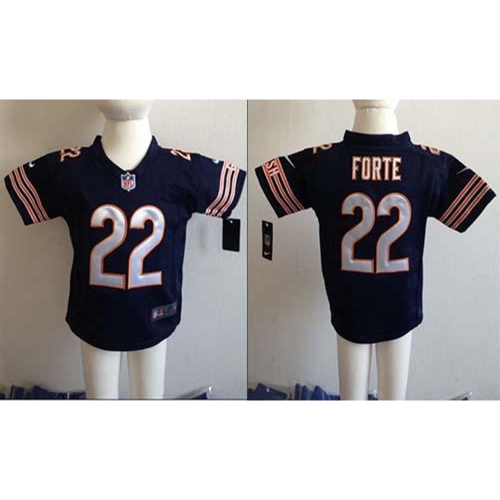 ToddlerBears #22 Matt Forte Navy Blue Team Color Stitched NFL Elite Jersey