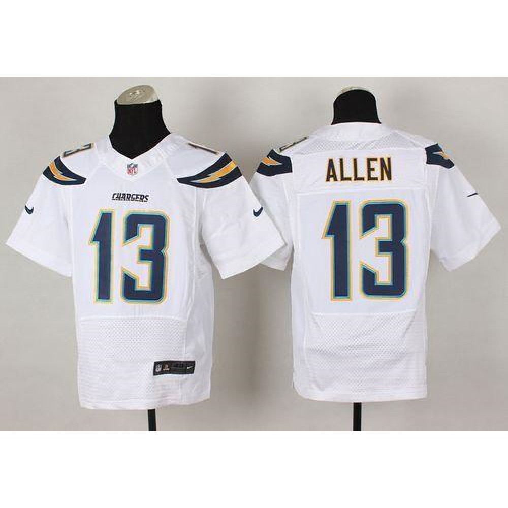 Chargers #13 Keenan Allen White Men's Stitched NFL New Elite Jersey