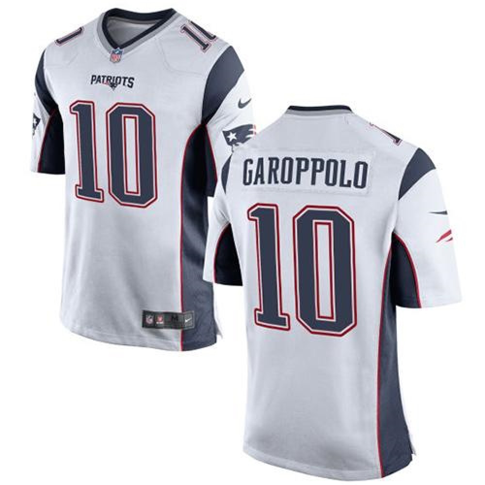 Patriots #10 Jimmy Garoppolo White Youth Stitched NFL New Elite Jersey