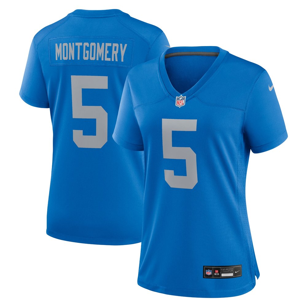 Women's Detroit Lions David MontgomeryBlue Alternate Game Jersey