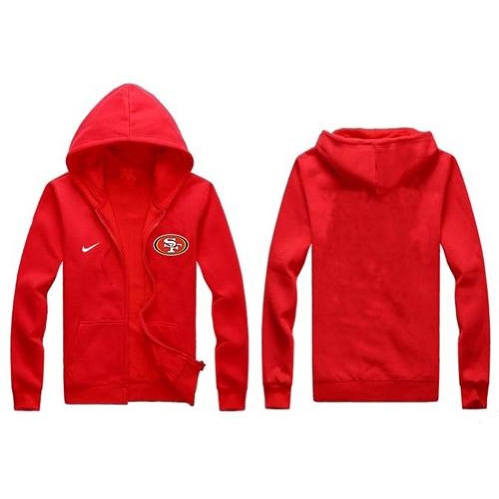 San Francisco 49ers Authentic Logo Hoodie Red