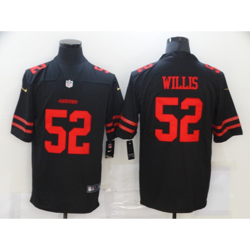 Men's San Francisco 49ers #52 Patrick Willis Black Vapor Untouchable Limited Stitched Jersey
