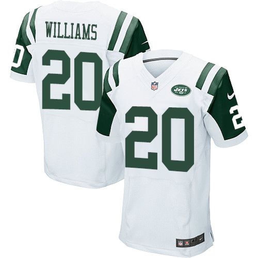 Jets #20 Marcus Williams White Men's Stitched NFL Elite Jersey