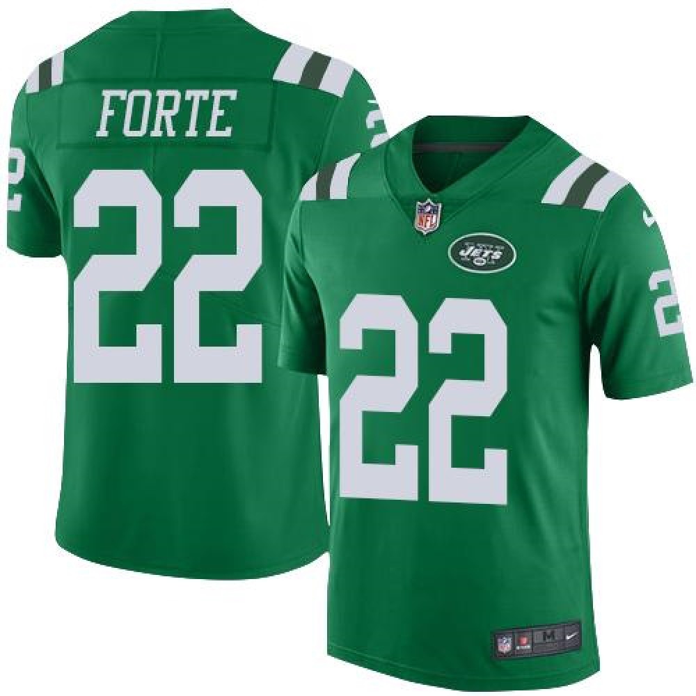 Jets #22 Matt Forte Green Youth Stitched NFL Elite Rush Jersey
