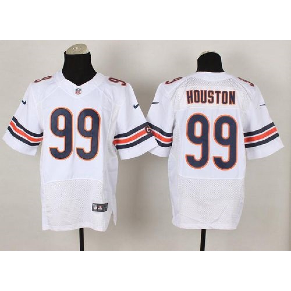 Bears #99 Lamarr Houston White Men's Stitched NFL Elite Jersey