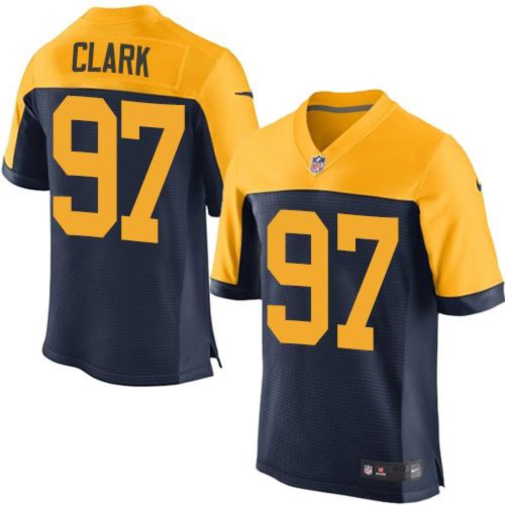 Packers #97 Kenny Clark Navy Blue Alternate Men's Stitched NFL New Elite Jersey