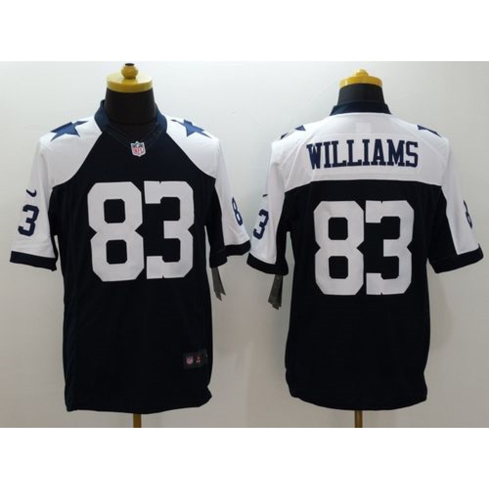 Cowboys #83 Terrance Williams Navy Blue Thanksgiving Throwback Men's Stitched NFL Limited Jersey