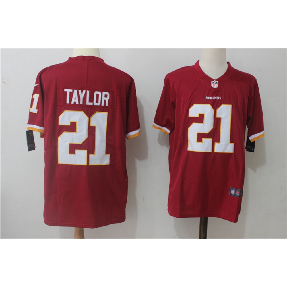 Men'sWashington Redskins #21 Sean Taylor Red Stitched NFL Vapor Untouchable Limited Jersey