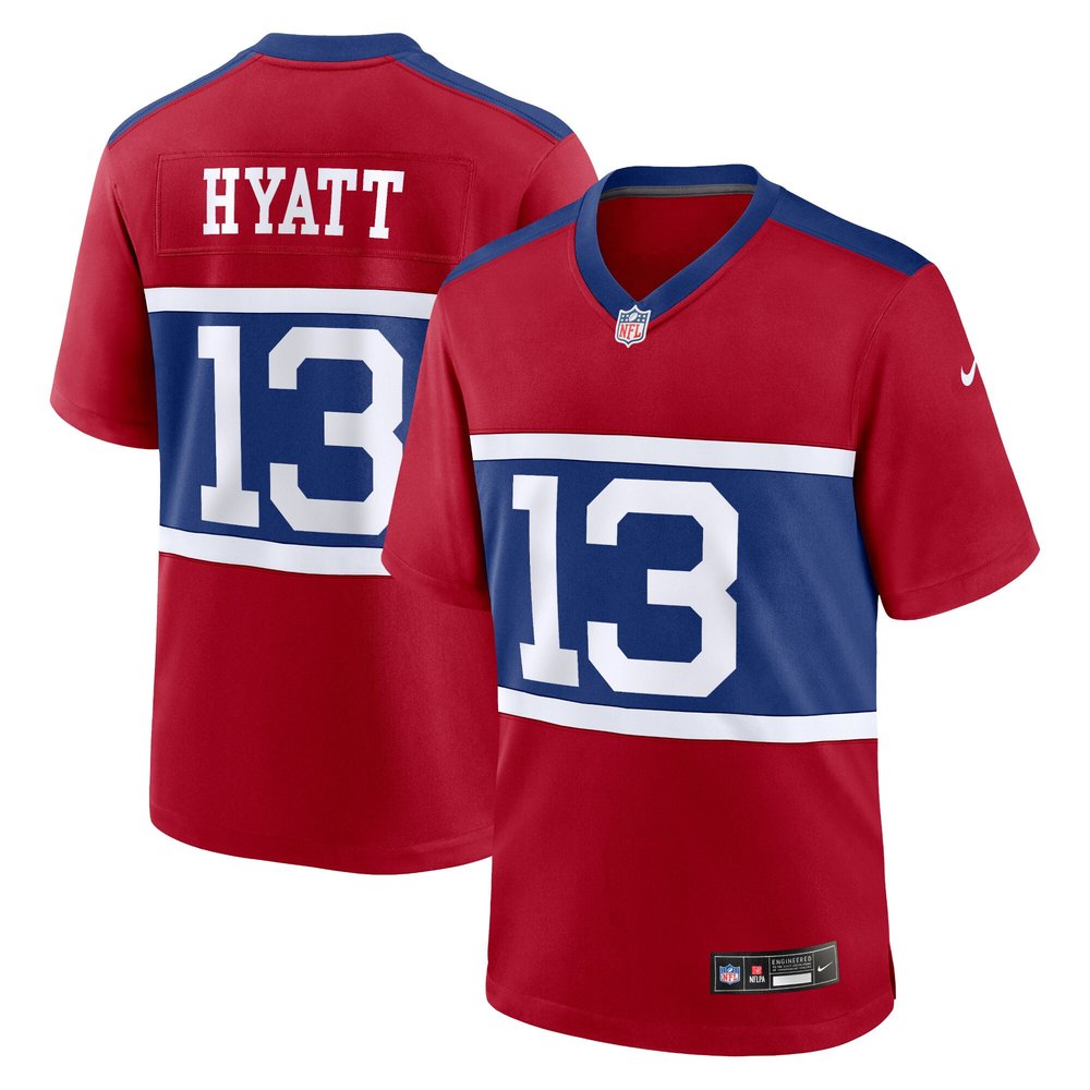 Youth New York Giants Jalin HyattCentury Red Alternate Player Game Jersey