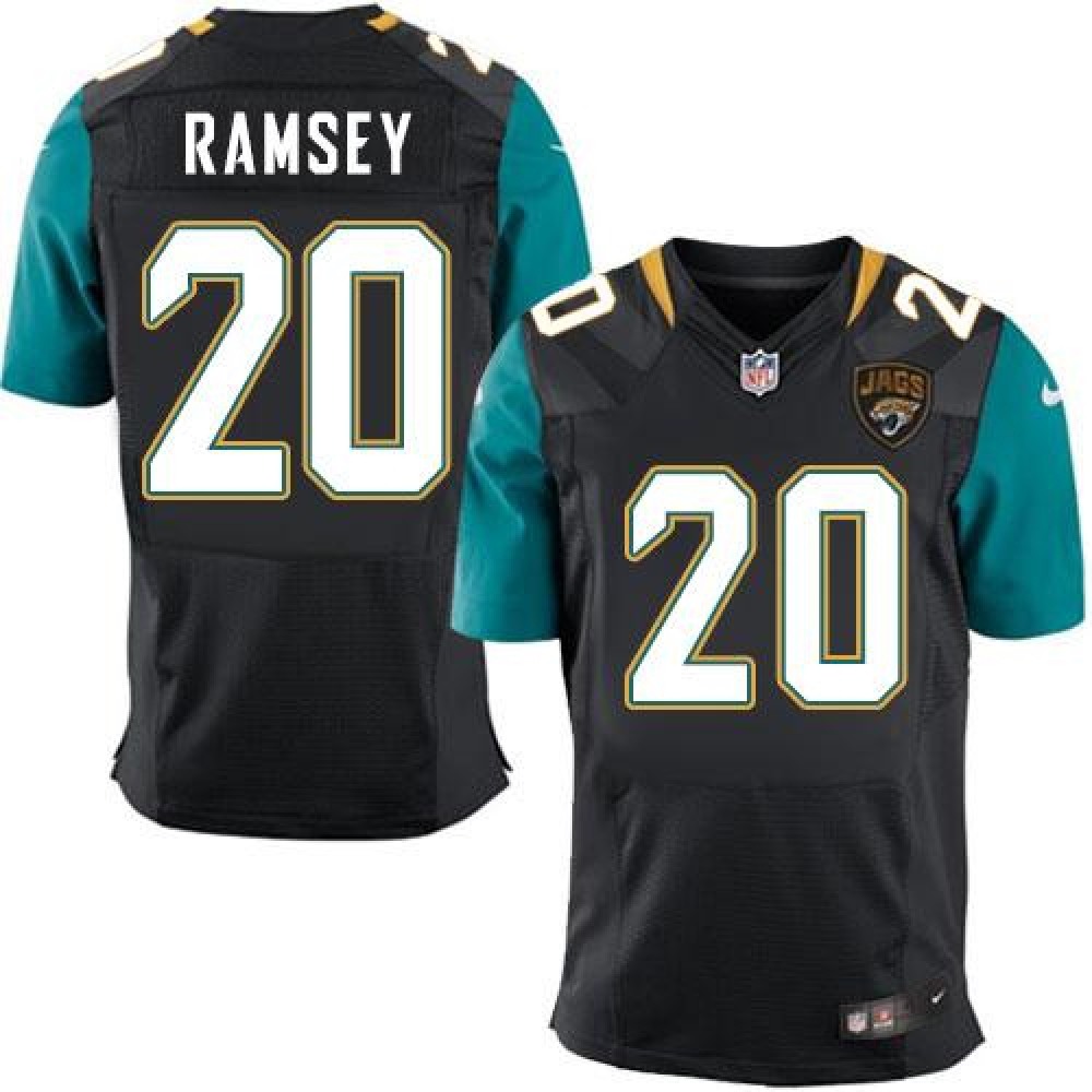 Jaguars #20 Jalen Ramsey Black Alternate Men's Stitched NFL Elite Jersey