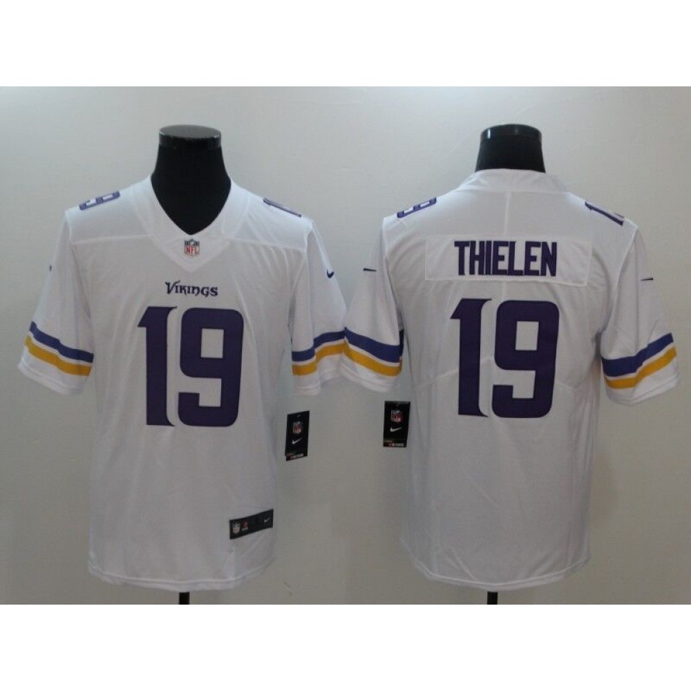 Men'sMinnesota Vikings #19 Adam Thielen White Vapor Untouchable Limited Stitched NFL Jersey