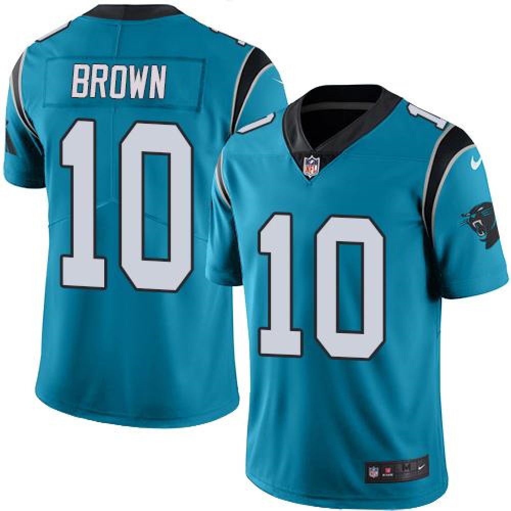 Panthers #10 Corey Brown Blue Youth Stitched NFL Limited Rush Jersey