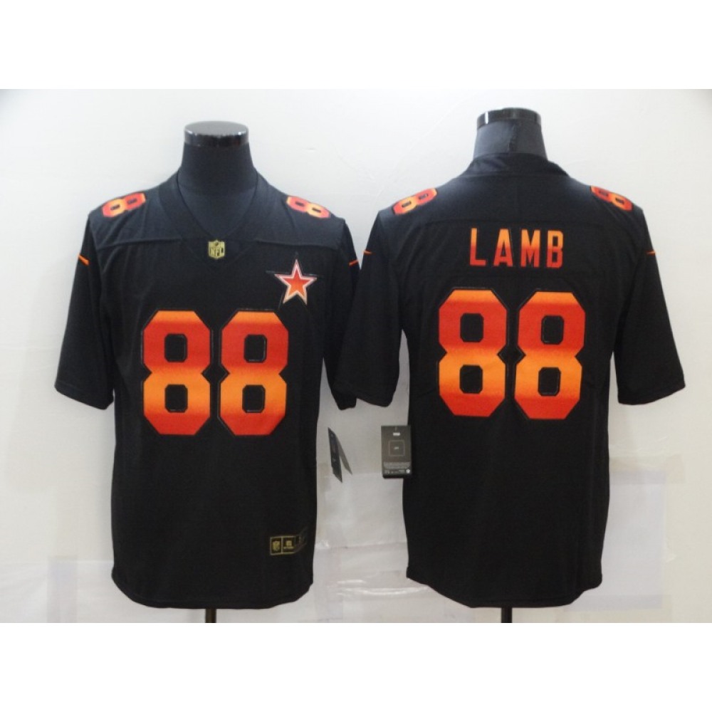 Men's Dallas Cowboys #88 CeeDee Lamb 2020 Black Fashion Limited Stitched Jersey