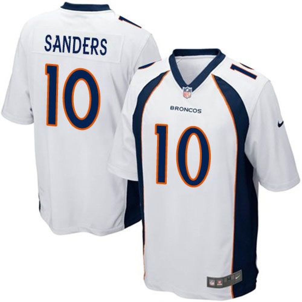 Broncos #10 Emmanuel Sanders White Youth Stitched NFL New Elite Jersey