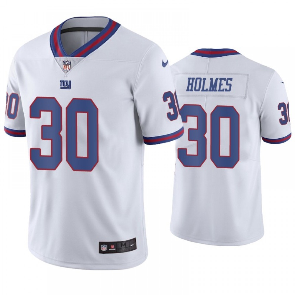 Men's New York Giants #30 Darnay Holmes White Color Rush Stitched Jersey
