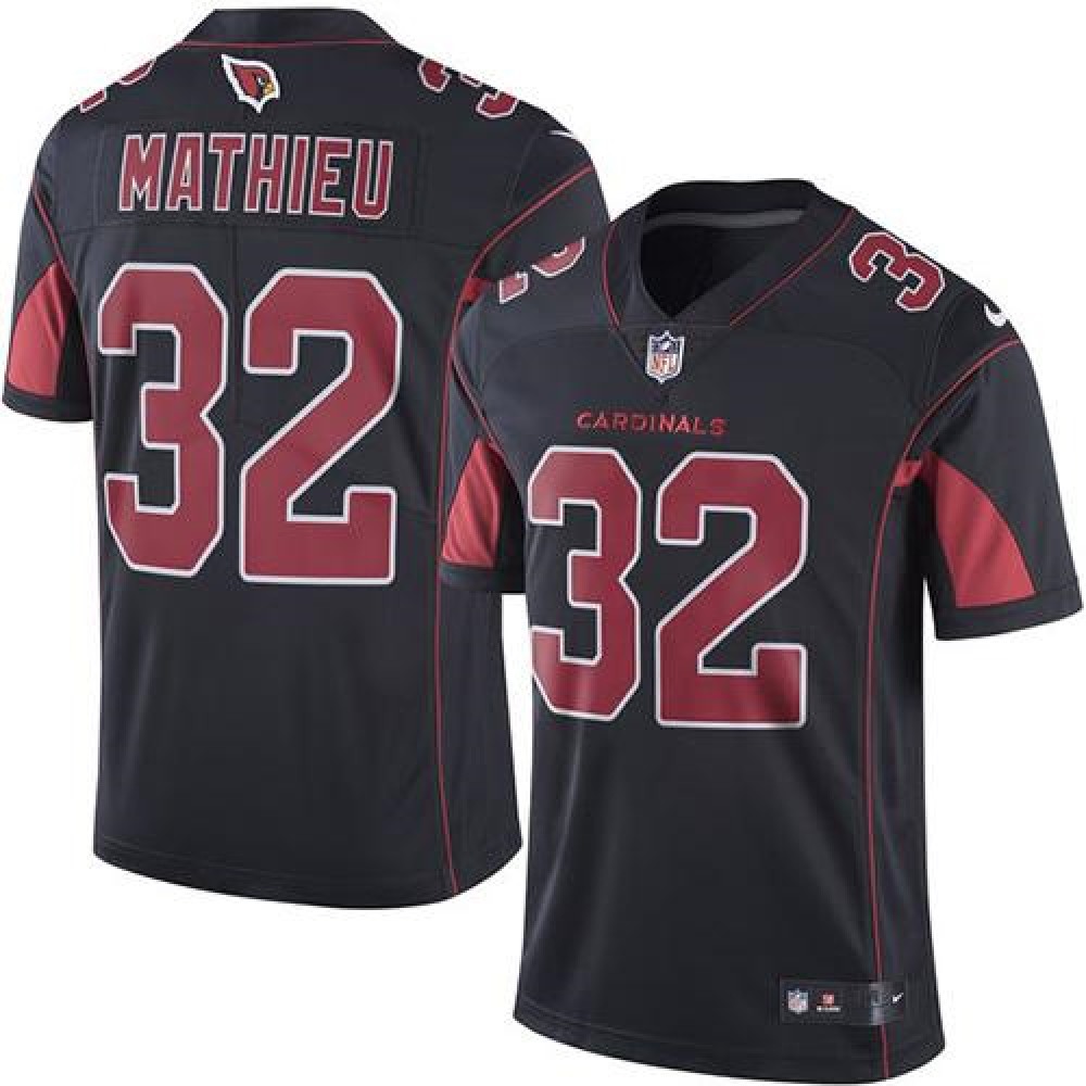 Cardinals #32 Tyrann Mathieu Black Youth Stitched NFL Limited Rush Jersey