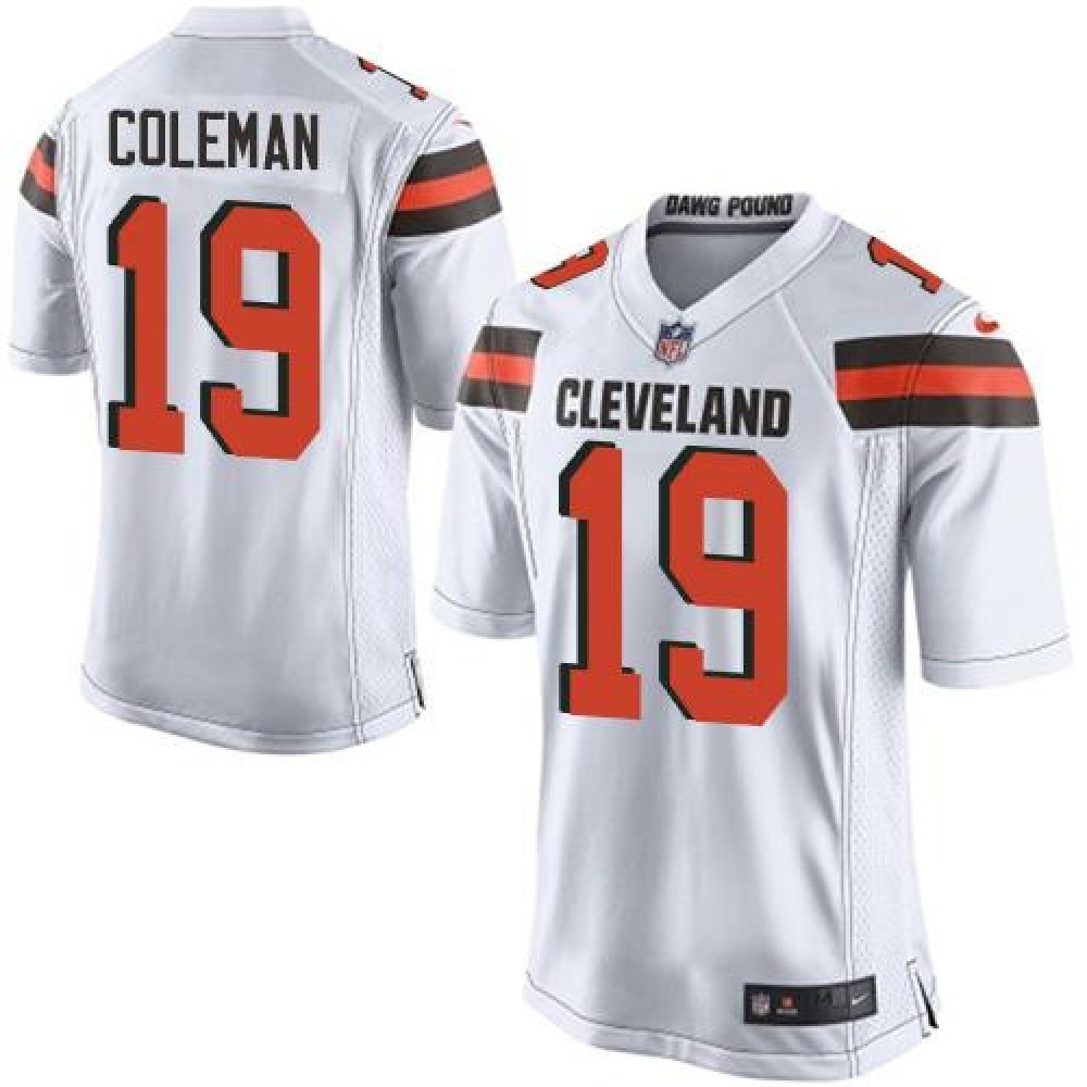 Browns #19 Corey Coleman White Youth Stitched NFL New Elite Jersey