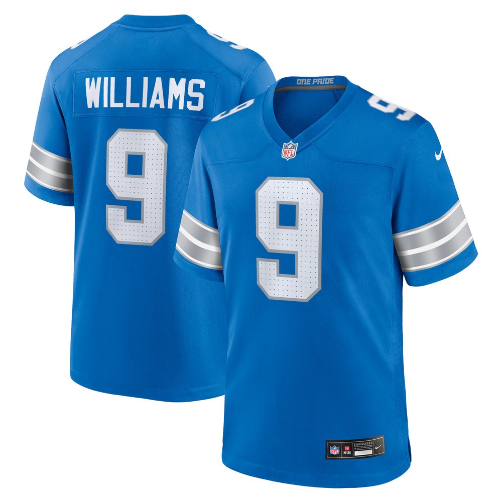 Men's Detroit Lions Jameson WilliamsBlue Game Jersey