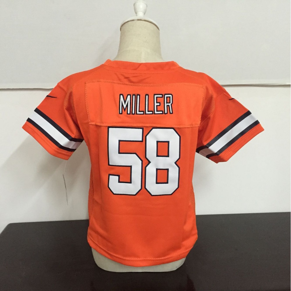ToddlerDenver Broncos #58 Von Miller Orange Stitched NFL Jersey