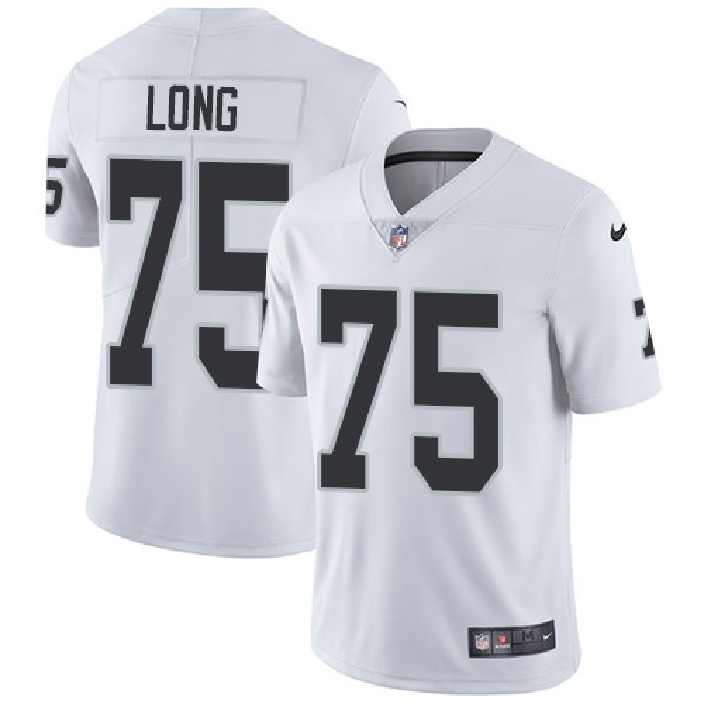 Men'sOakland Raiders #75 Howie Long White Stitched NFL Vapor Untouchable Limited Jersey