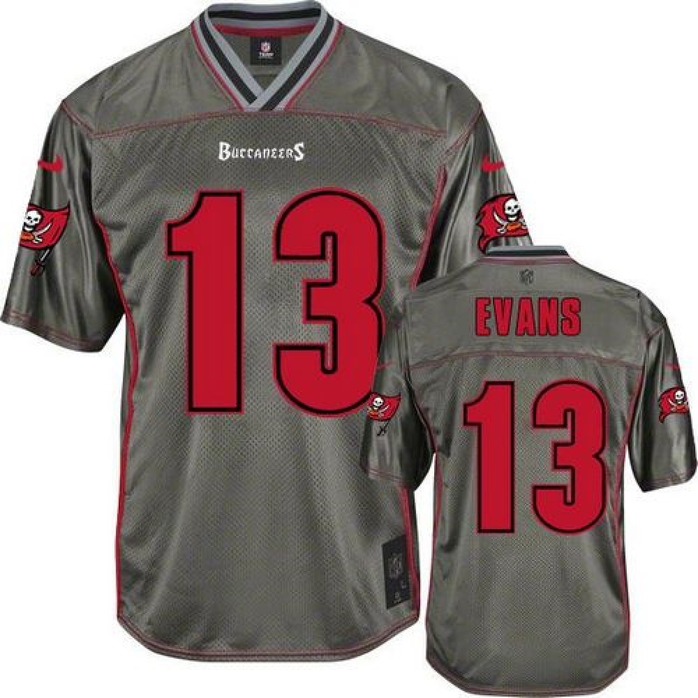 Buccaneers #13 Mike Evans Grey Men's Stitched NFL Elite Vapor Jersey