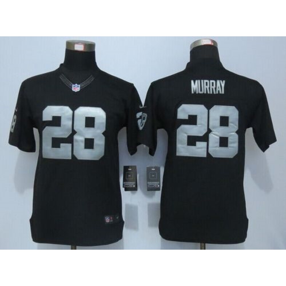Raiders #28 Latavius Murray Black Team Color Youth Stitched NFL Limited Jersey
