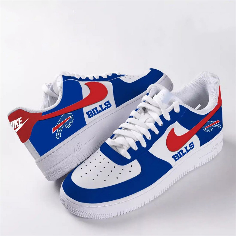 Unisex Nike x NFL Buffalo Bills Custom Air Force 1 Low Team Sneakers