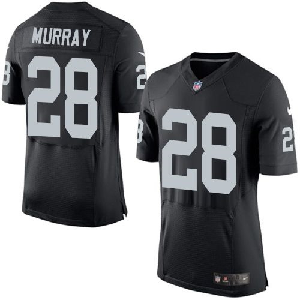 Raiders #28 Latavius Murray Black Team Color Men's Stitched NFL Elite Jersey