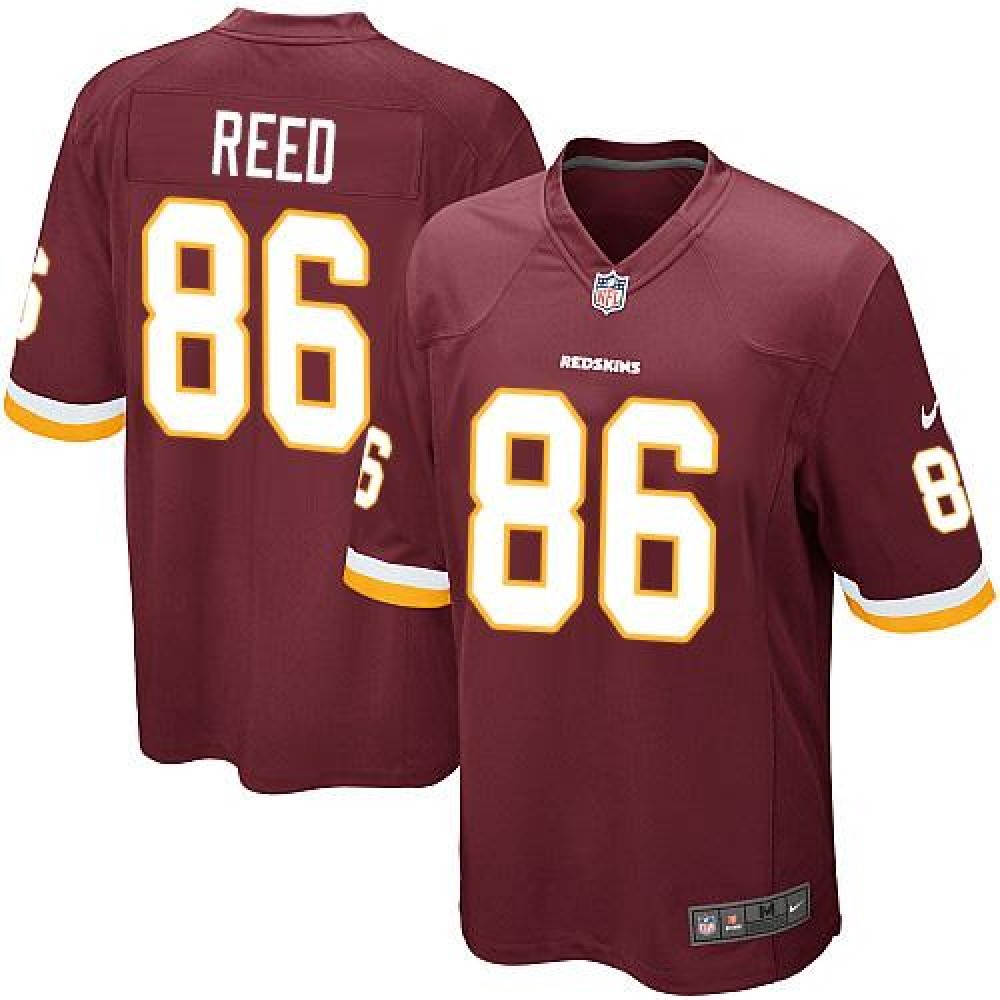 Redskins #86 Jordan Reed Burgundy Red Team Color Youth Stitched NFL Elite Jersey